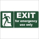 Exit - for emergency use only - esquerda 